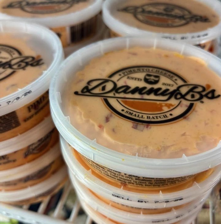 Danny B's pimento cheese in the store cooler