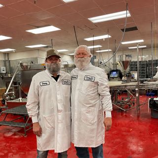 Danny and Michael in the Danny B's production kitchen